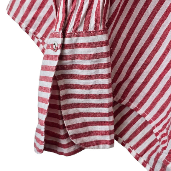 REVOLVE L'Academie Erin Top in Red & White Stripe Size medium - Picture 6 of 9